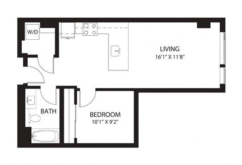 Vela Apartments B5 Open Floor Plan